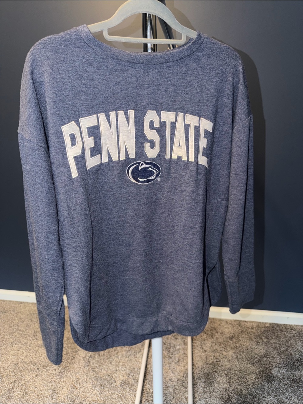 Liv Casual Ladies Navy Penn State Crewneck Sweatshirt